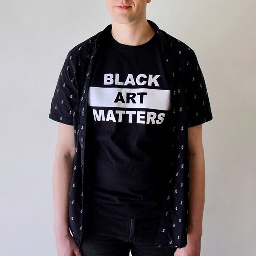 unisex black art matters t-shirt